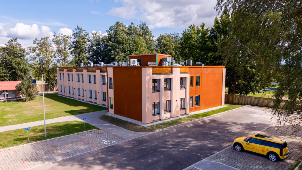 Papli Maja hoone linnulennult